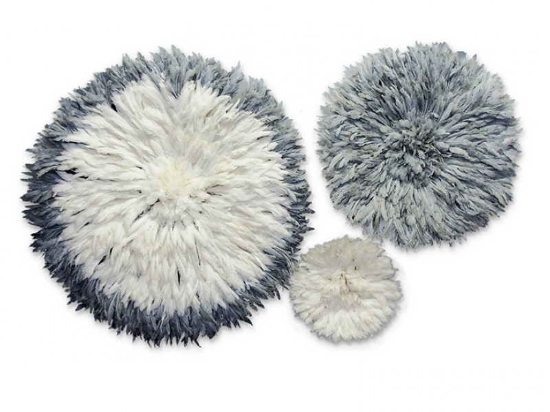 Juju Hat Grey and Ivory Set Juju Hat Grey and Ivory Set